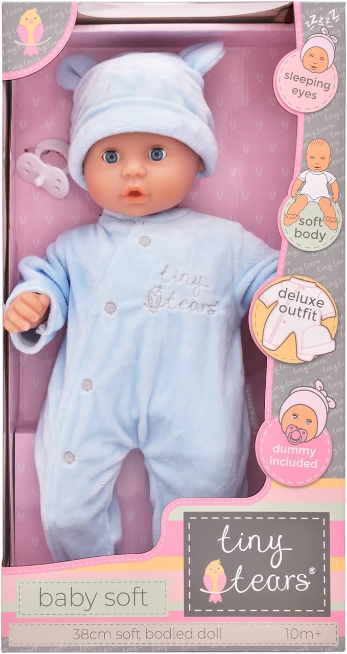 15" BABY SOFT TINY TEARS BLUE