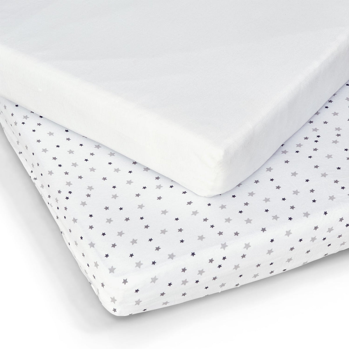 COT FITTED SHEET JERSEY GREY