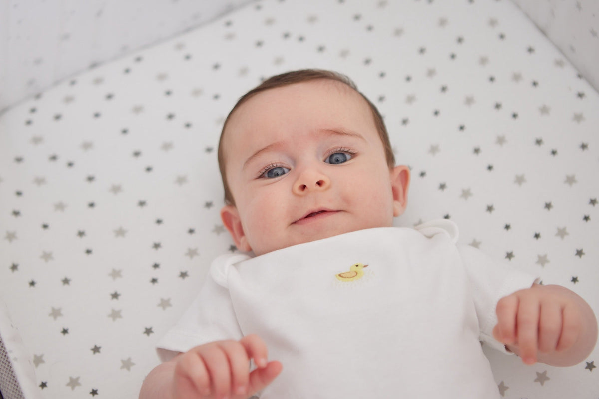 COT FITTED SHEET JERSEY GREY