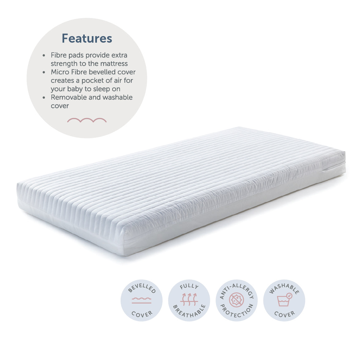 MICRO FIBRE COT BED MATTRESS