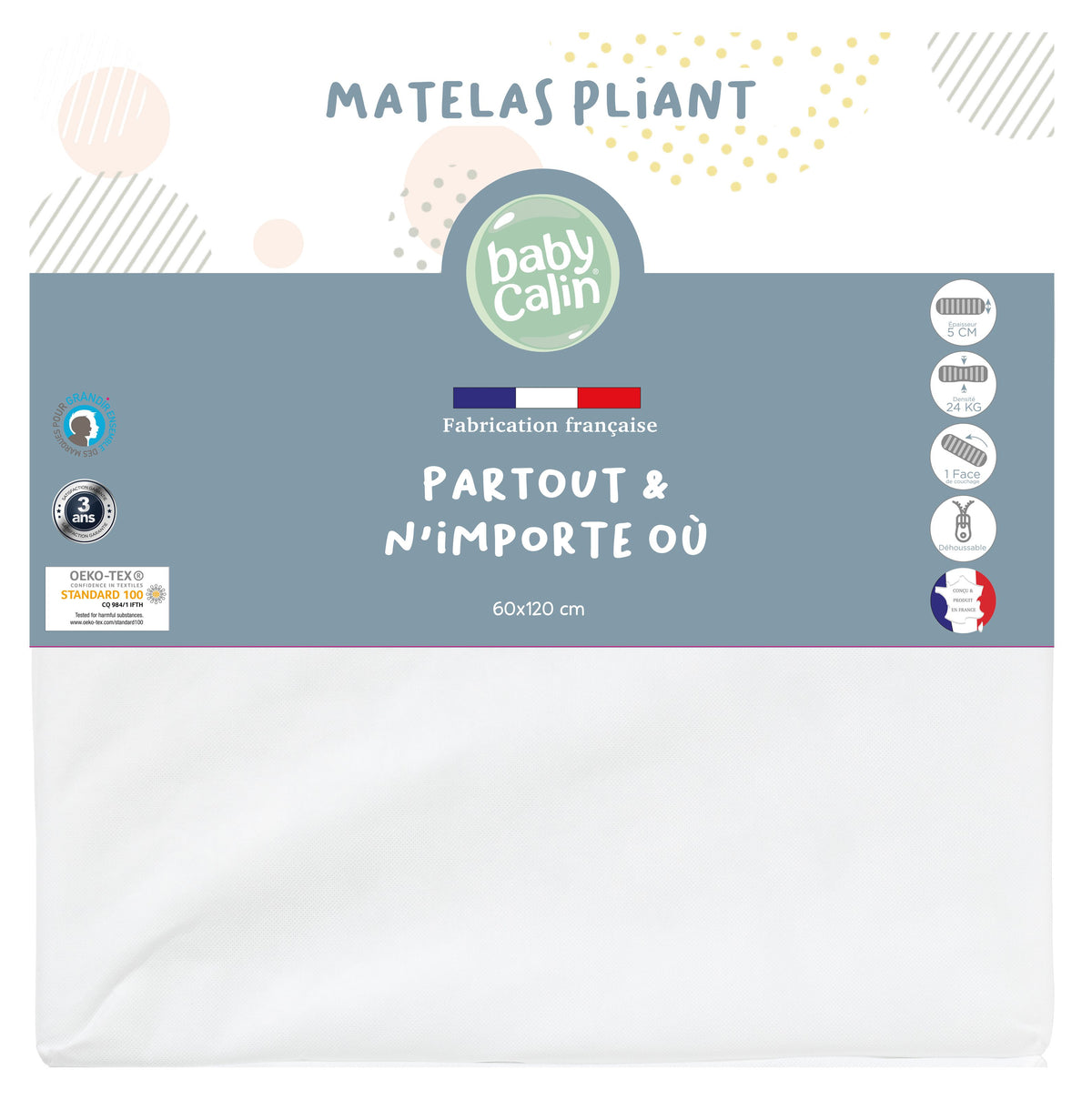 TRAVEL COT FOLDING MATTRESS