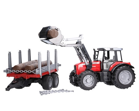 MF 7480 W/FRONT LOADER TIMBER