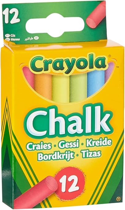 12 COLOURED CHALK