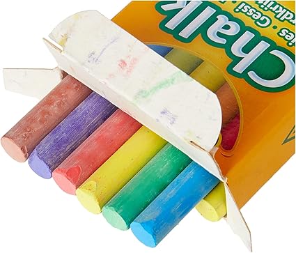 12 COLOURED CHALK