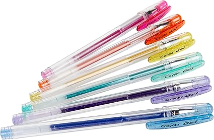 6 GLITTER GEL PENS