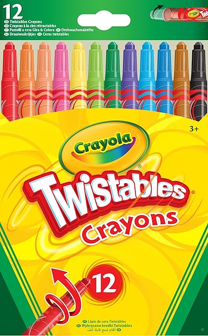 12 TWISTABLE CRAYONS