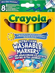8 ULTRA CLEAN WASHABLE MARKERS