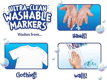 8 ULTRA CLEAN WASHABLE MARKERS