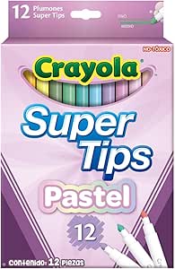 12 BRIGHT SUPERTIPS PASTEL