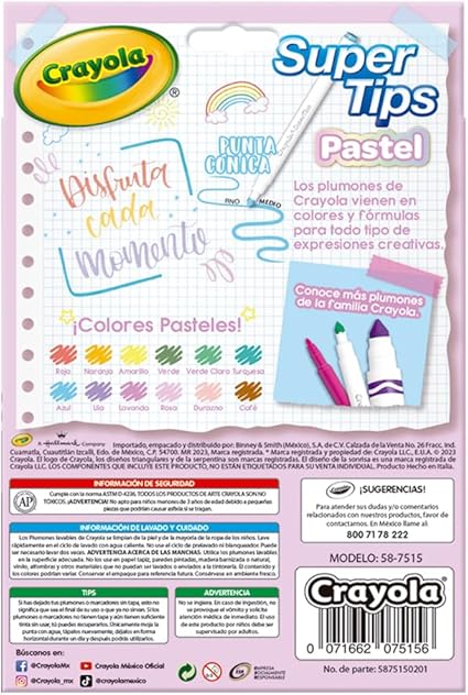 12 BRIGHT SUPERTIPS PASTEL