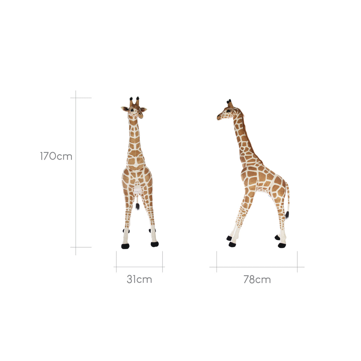 STANDING GIRAFFE 170 CM