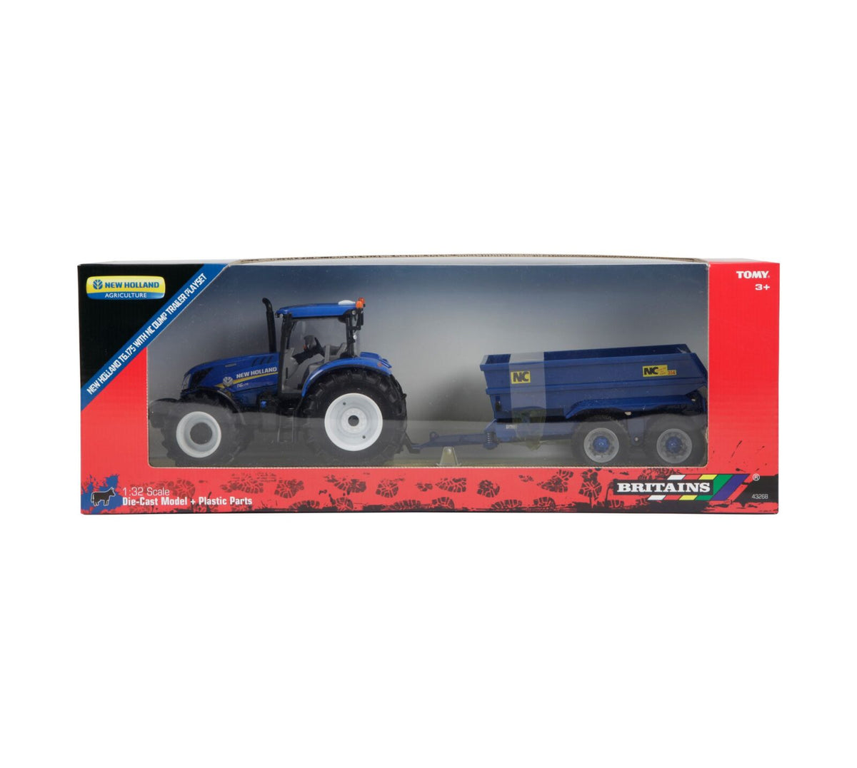 NEW HOLLAND T6 TRACTOR W/TRAIL