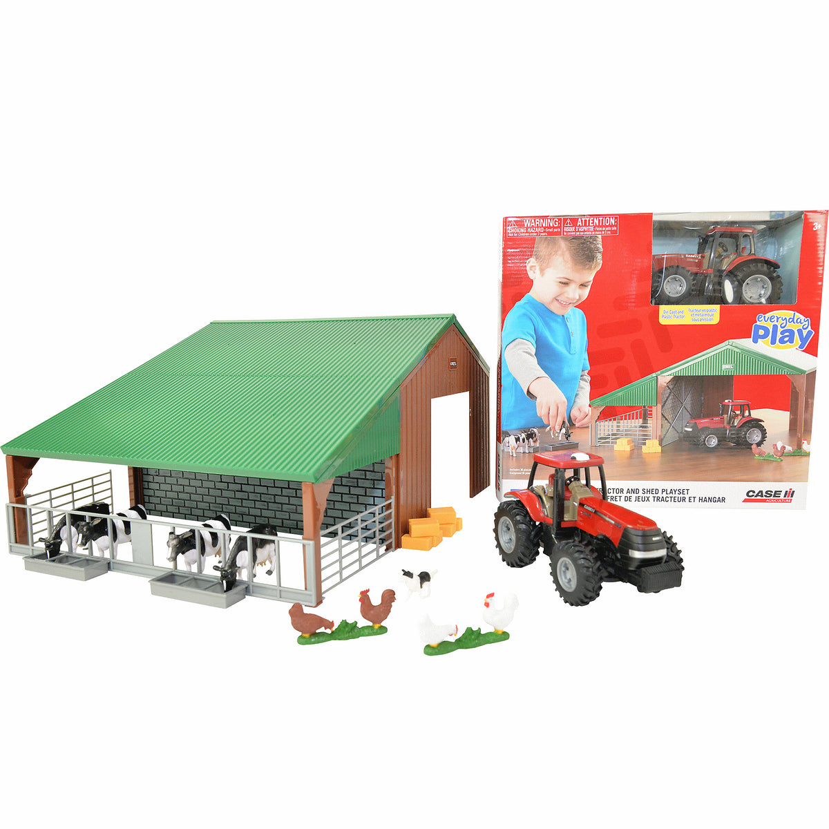 FARM BUILDING SET WITH CASE TR