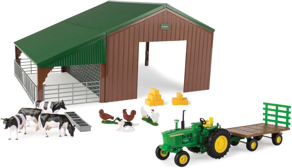 1:32 SHED W/JOHN DEERE TRACTOR
