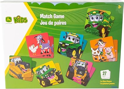 J/DEERE KIDS 36PCS MATCH GAME