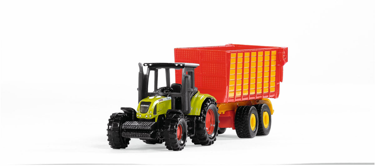 JD TRACTOR W/SILAGE TRAILER
