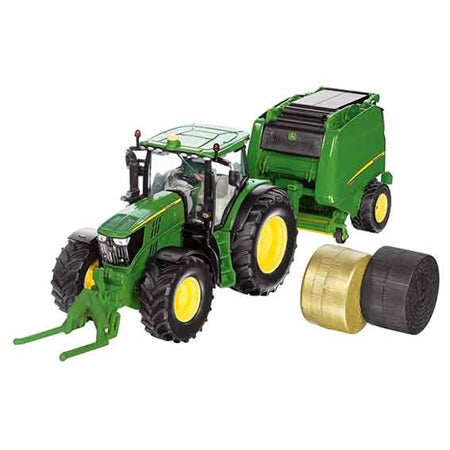 1:32 J/DEERE TRACTOR & BALER