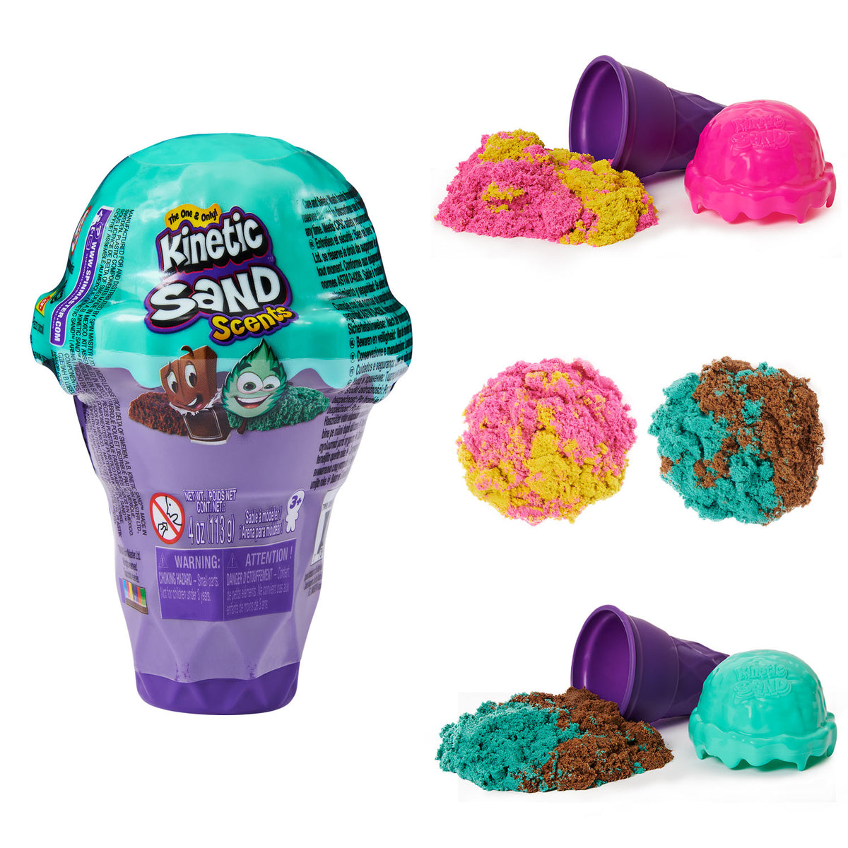 KINETIC SAND ICE CREAM CONTAIN