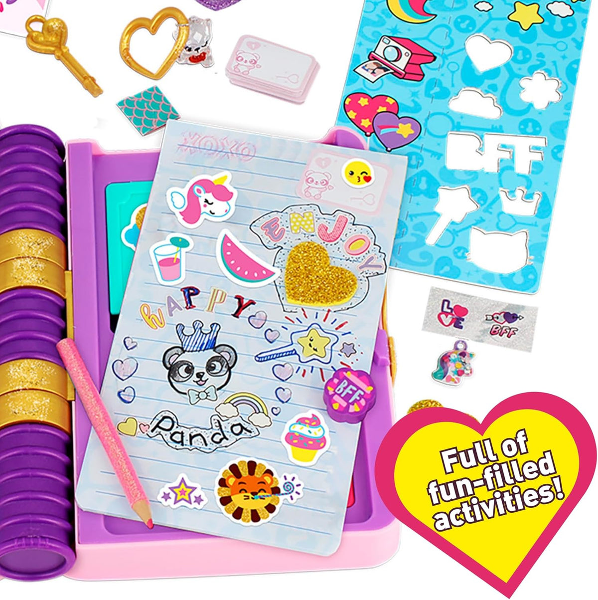 FUNLOCKETS SECRET JOURNAL GLIT
