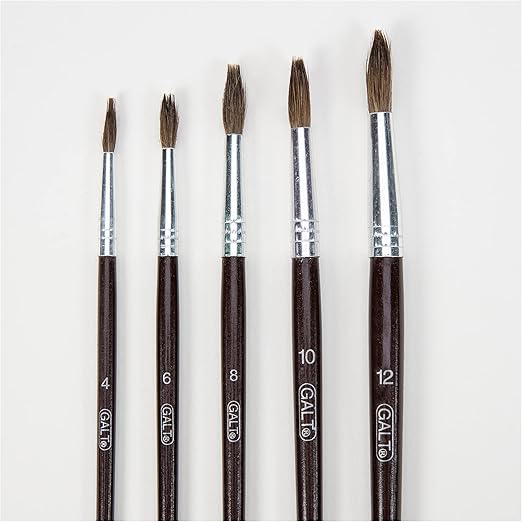 5 PAINTBRUSHES  SOFT BRISTLE