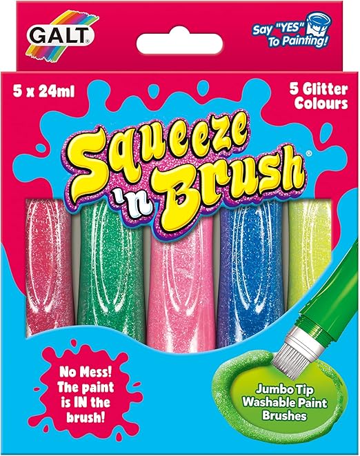 5 GLITTER COLOURS SQUEEZE/BRUS
