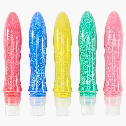 5 GLITTER COLOURS SQUEEZE/BRUS