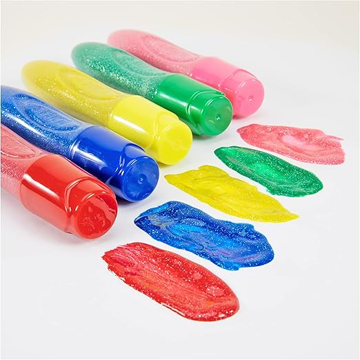 5 GLITTER COLOURS SQUEEZE/BRUS