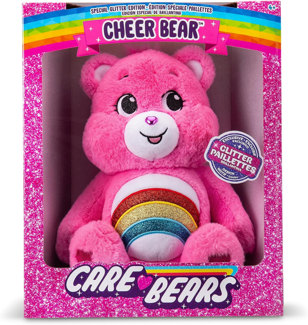 CARE BEAR MED GLITTER CHEER