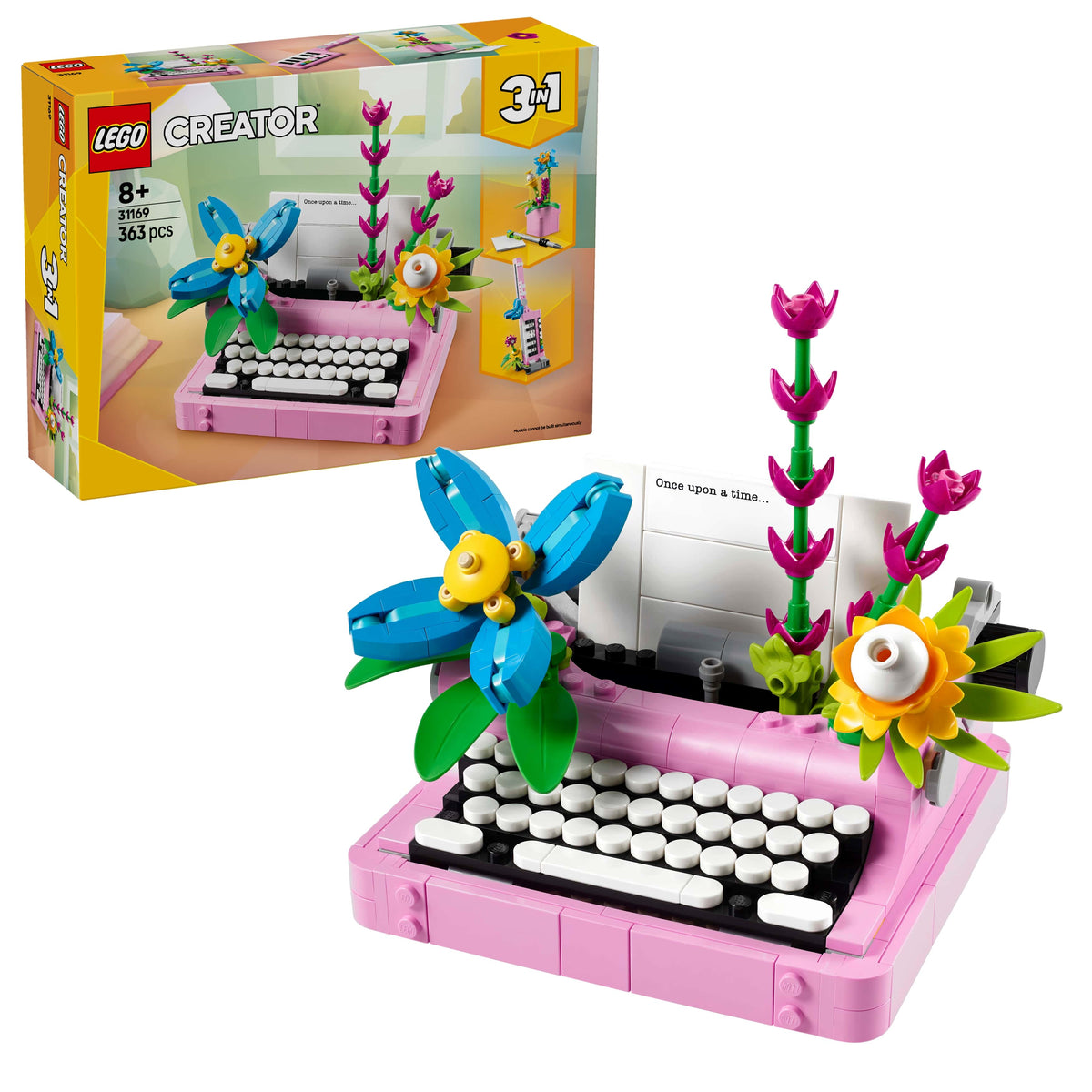 TYPEWRITER W/FLOWERS