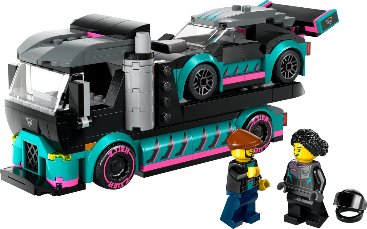 RACE CAR &amp; CAR CARRIER TRUCK