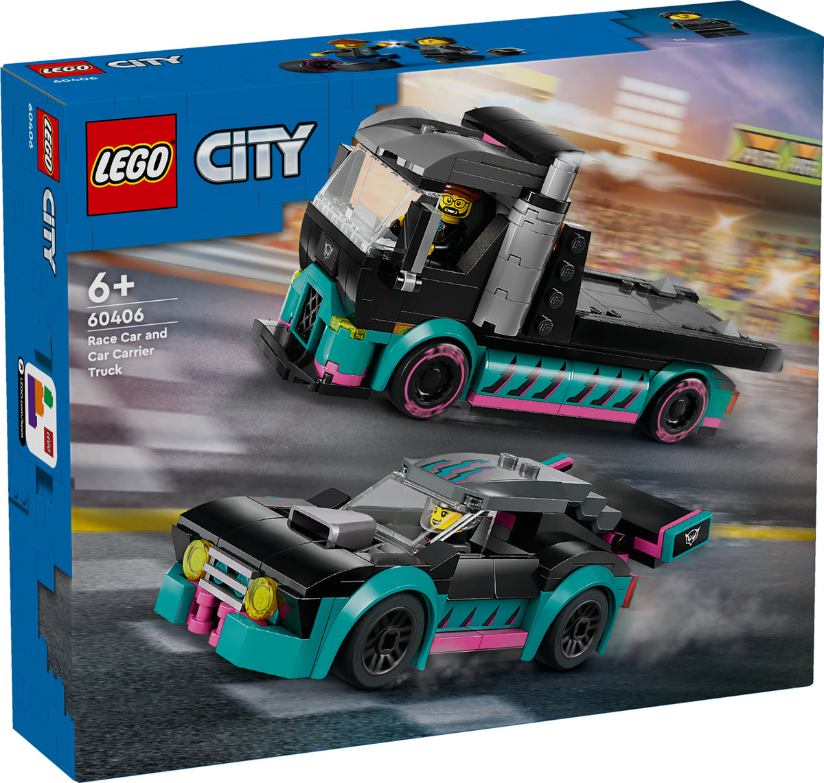 RACE CAR &amp; CAR CARRIER TRUCK