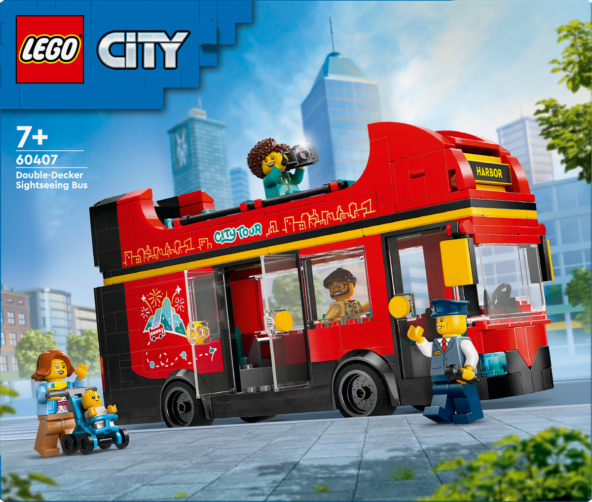 RED DOUBLE DECKER BUS SIGHTSEE