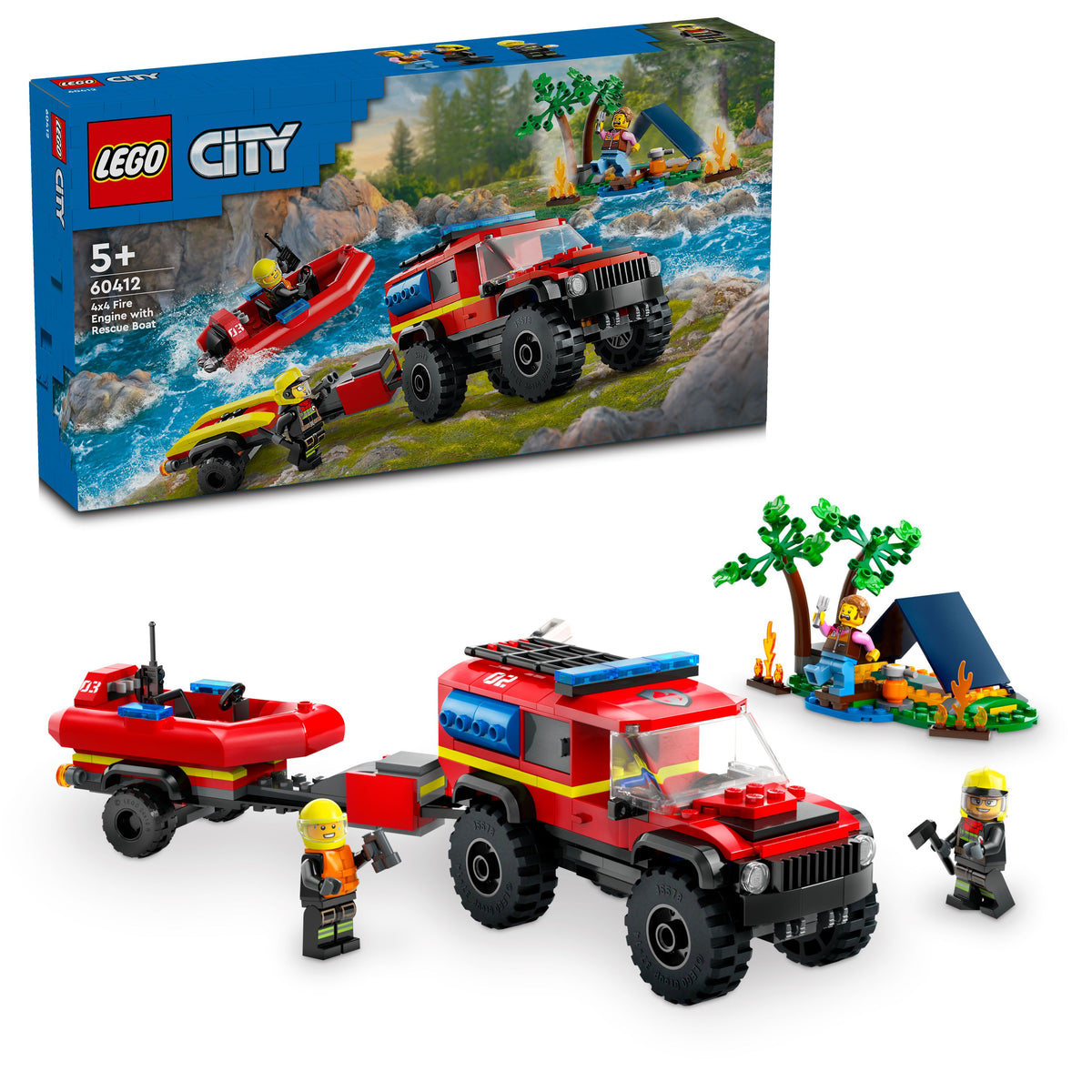 4X4 FIRE TRUCK W/RESCUE BOAT