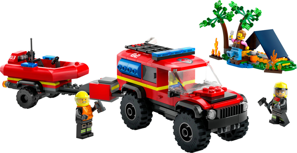 4X4 FIRE TRUCK W/RESCUE BOAT