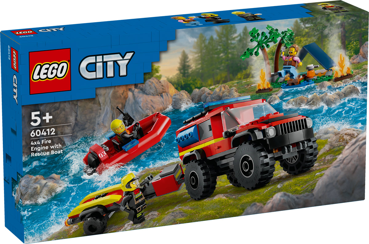 4X4 FIRE TRUCK W/RESCUE BOAT