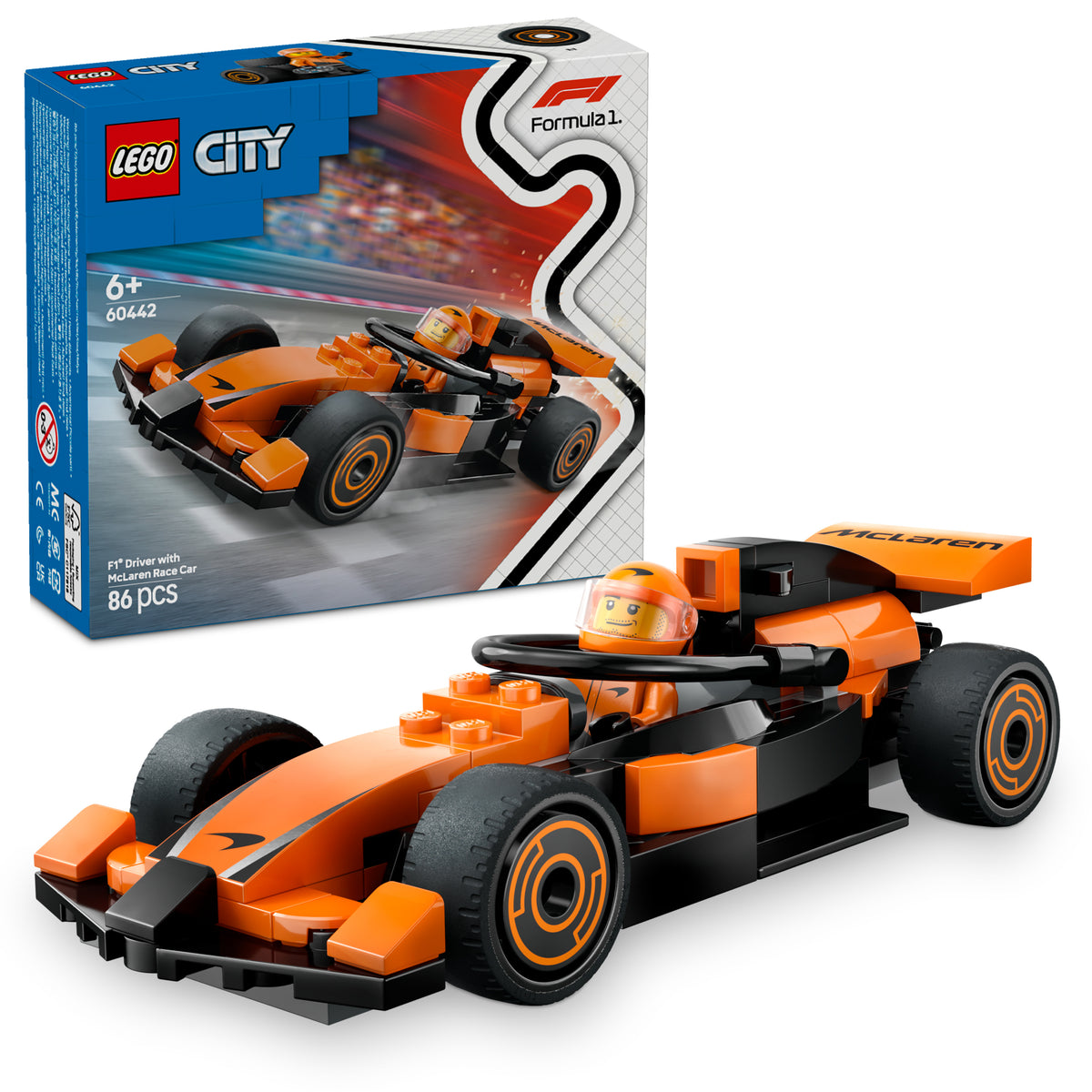 F1 DRIVER W/MCLAREN RACE CAR