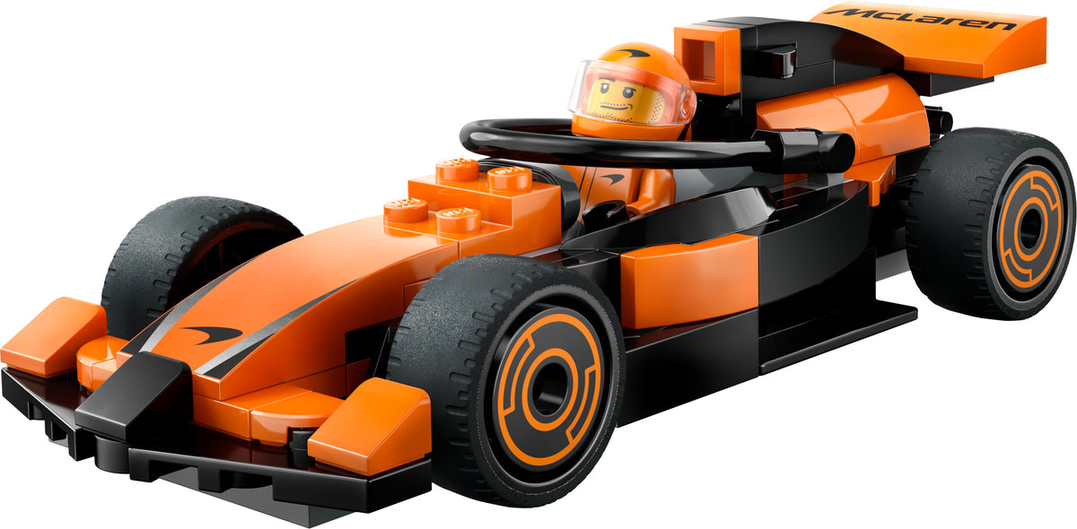F1 DRIVER W/MCLAREN RACE CAR
