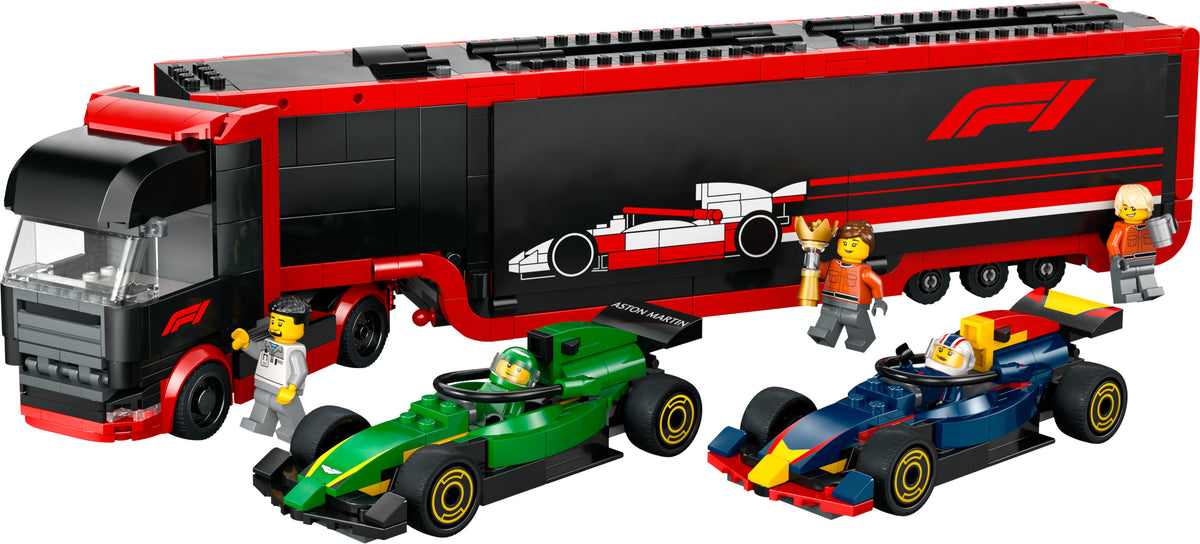 F1 TRUCK W/RB20 &amp; AMR24 CARS