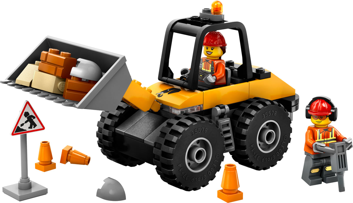 YELLOW CONSTRUCTION WHEEL LOAD