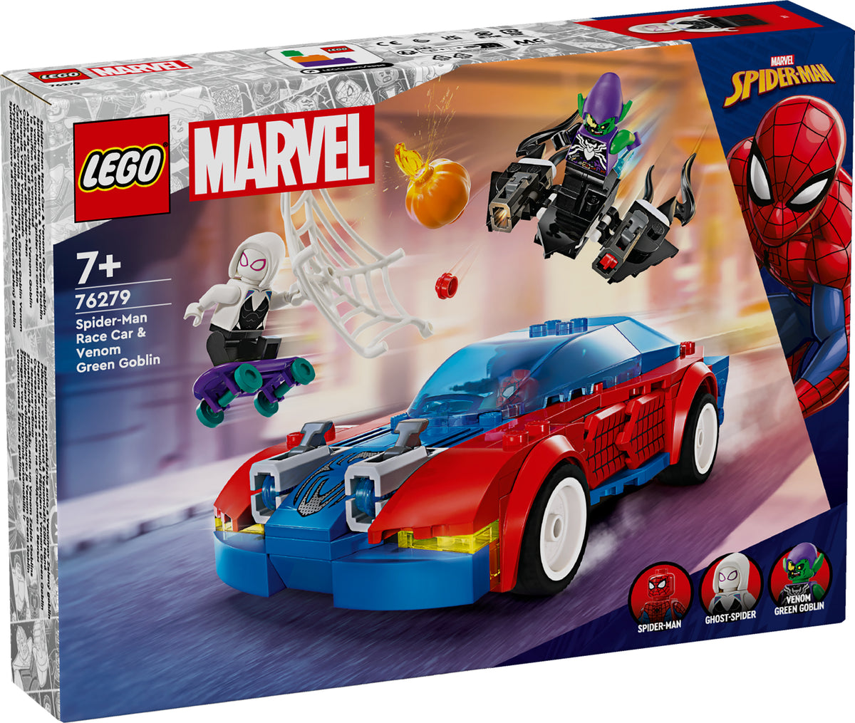 SPIDERMAN RACE CAR &amp; VENOM