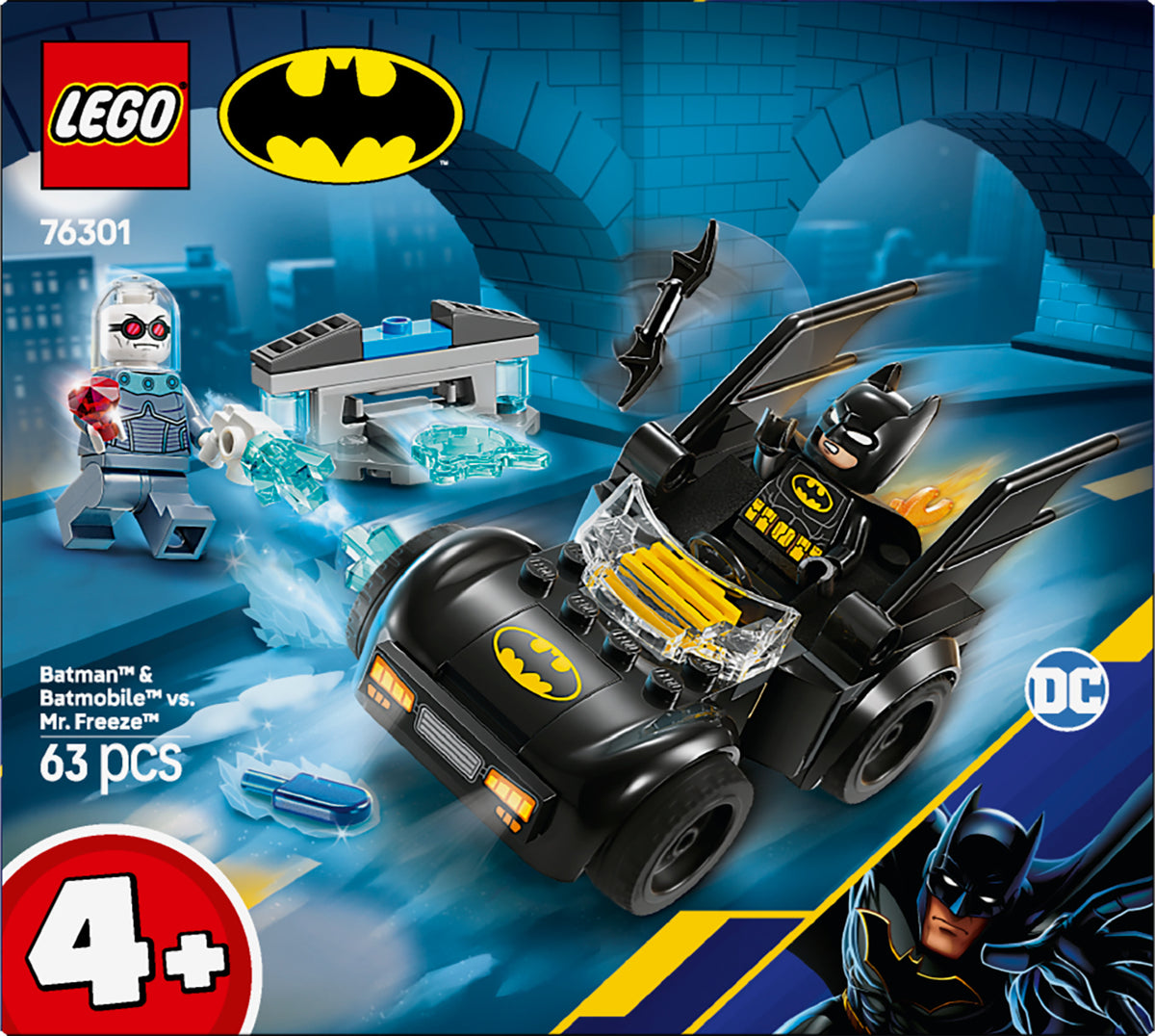 BATMAN &amp; BATMOBILE V MR FREEZE