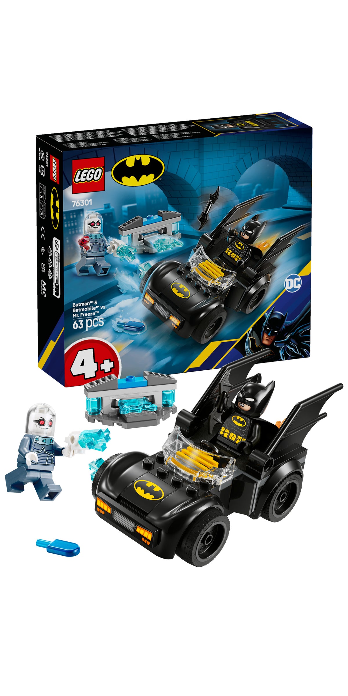 BATMAN &amp; BATMOBILE V MR FREEZE