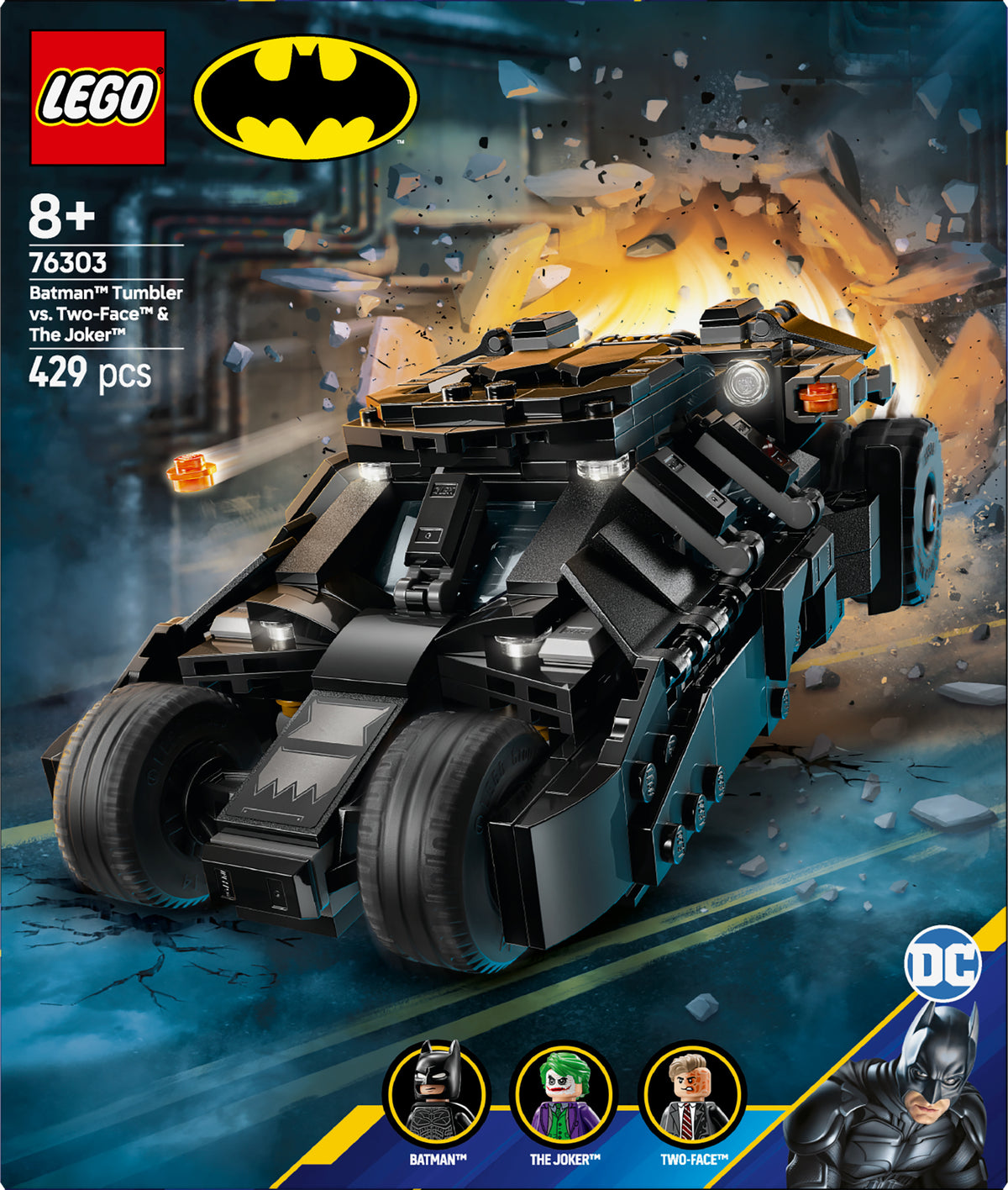BATMAN TUMBLER VS TWO FACE & J