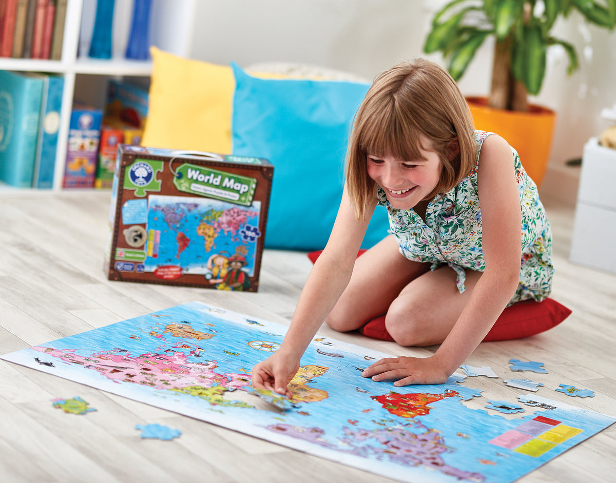 WORLD MAP PUZZLE & POSTER