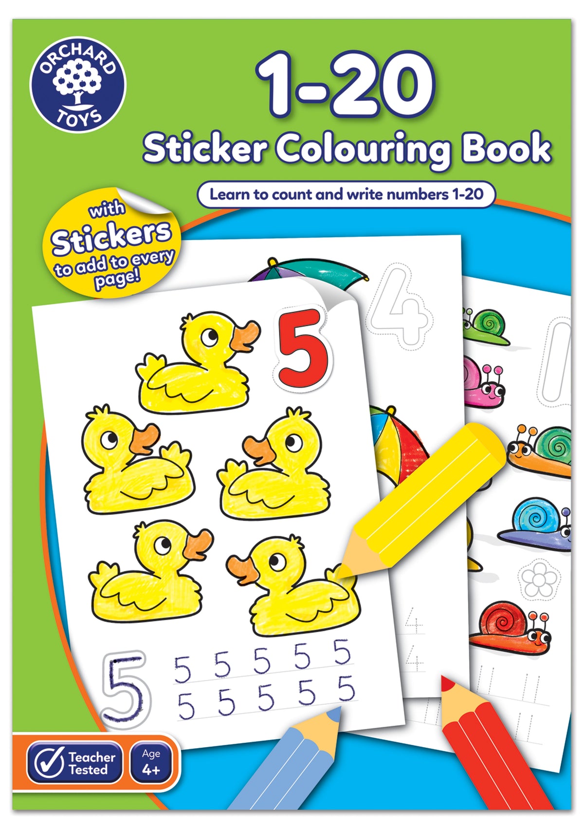 1-20 STICKER COLOURING BOOK