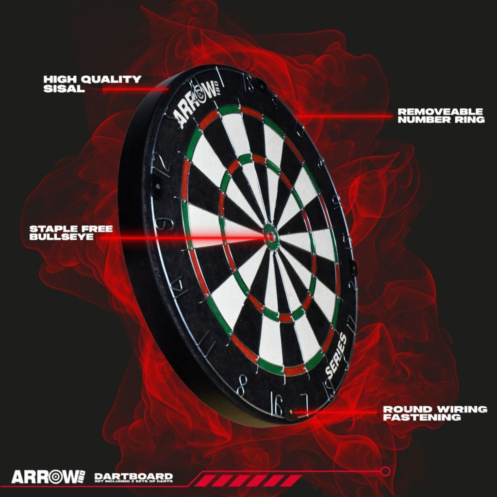 ARROW 180 BRISTLE DARTBOARD