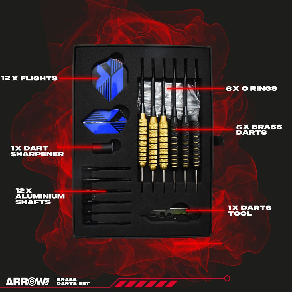 ARROW 180 BRASS DARTS SET
