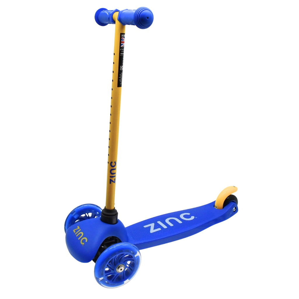 ZINC 3 WHEELED SCOOTER Y/B