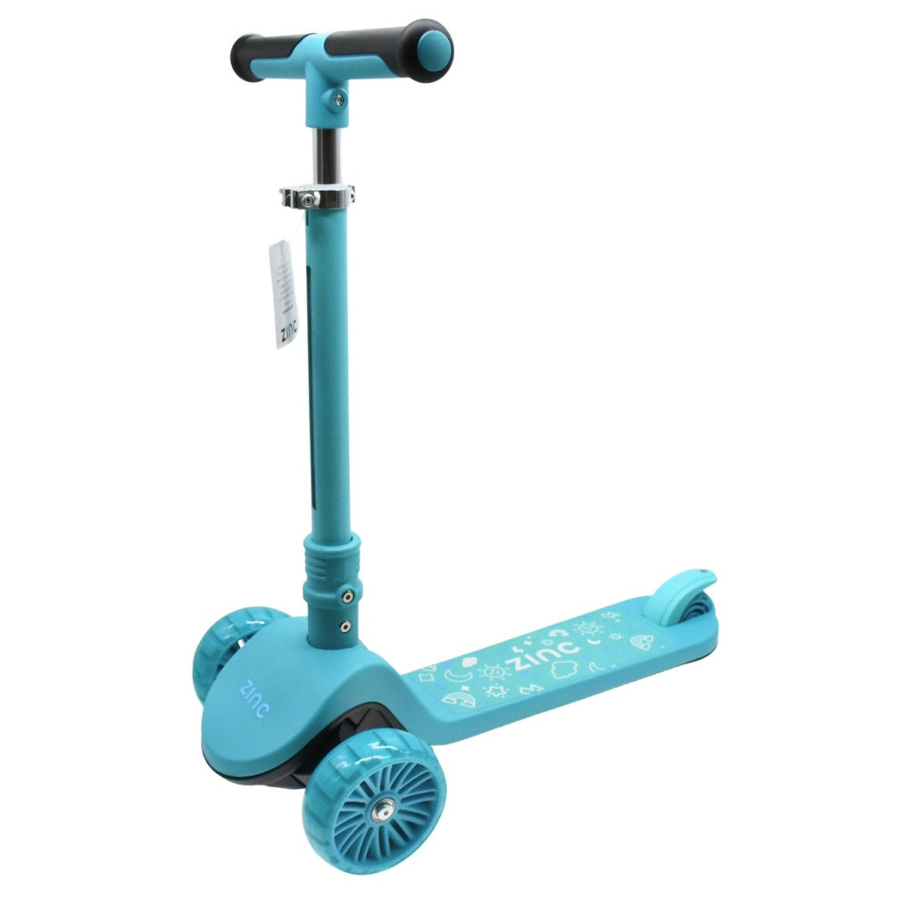 ZINC 3 FOLDING LED SCOOTER BLU