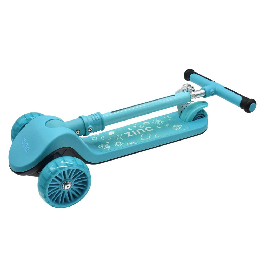ZINC 3 FOLDING LED SCOOTER BLU